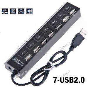 Multiprise USB Secteur Hub 10 Ports Noir - SpaceNet Tunisie