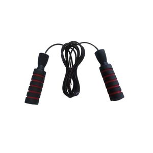 Corde à sauter GENERIQUE Corde à Sauter en bois réglable fitness enfants  rouge