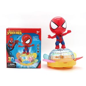 Super-héros 360 Rotation Robot Jouet Spiderman Action Figurines Voiture  Électrique & Poupée Lumière & Son Jouets Interactifs Enfants Garçons Filles