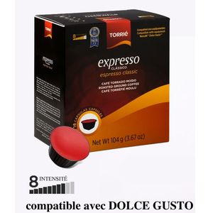 Café capsules Compatible Dolce Gusto espresso Milano intensité 7 NESCAFE DOLCE  GUSTO : la boîte de 16 capsules à Prix Carrefour