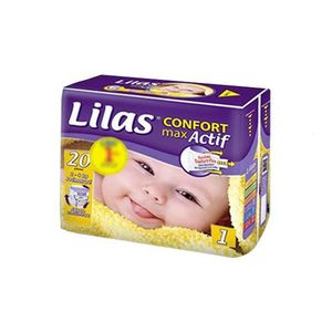 Lilas Couche bébé pharmacie Taille 1 2-4kg 20Pcs