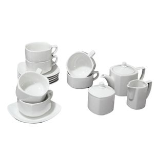 Rak Porcelain Plats de Service de table avec Saladier - 13 pièces - Blanc -  Porcelaine à prix pas cher