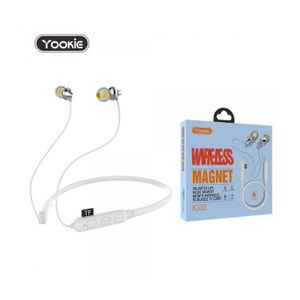 YooKie Casque Micro - Bluetooth - Radio - Blanc - 48 Heures