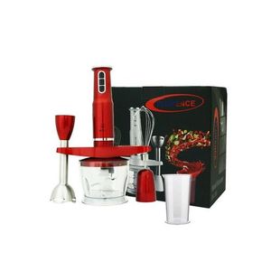 PROVA Mixeur Plongeant Multifonction 4 En 1 Acier Inoxydable 600 W Noir