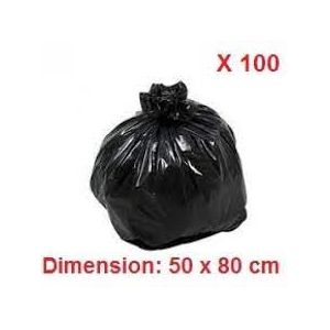 Emballage Services 25 Sac poubelle 100 x 100 cm - Jaune - grande taille -  Résistant à prix pas cher