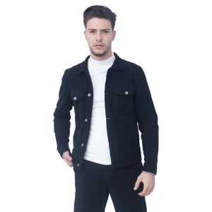 NEXT EDGE Doudoune Simili Cuir Pour Homme-Noir à prix pas cher