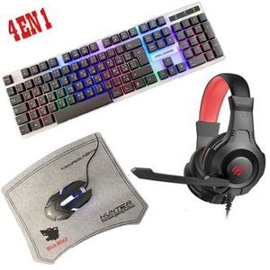Pack Gaming GXT1180: clavier + souris + casque + tapis de souris