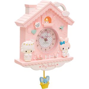 Horloge enfant confetti, rose -Trop mignonne et silencieuse !!