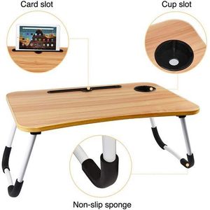 TOPTW Support Table Pr PC Ordinateur Tablette Lit Ajustable