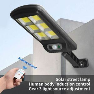 Solar Light Projecteur Led Solaire avec Detecteur Mouvement + Telecommande  à prix pas cher