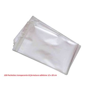 Emballage Services 10 Sacs transparent pour objet lourd 75x120cm