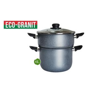 Couscoussier OMS Granite 6 Litres Gris - SpaceNet Tunisie