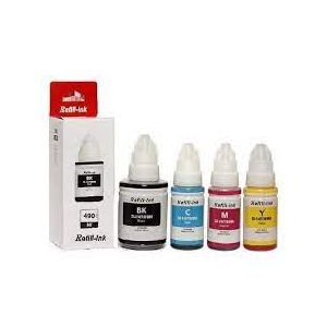 Pack de 4 bouteille d'encre Canon GI-490 d'origine