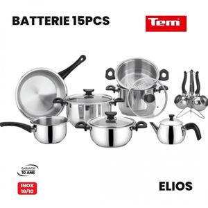 Batterie de cuisine - Service 25 pièces INOX 18/10