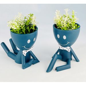 Plantes artificielles d'intérieur en pots, fausses plantes d'extérieur,  mini pot en