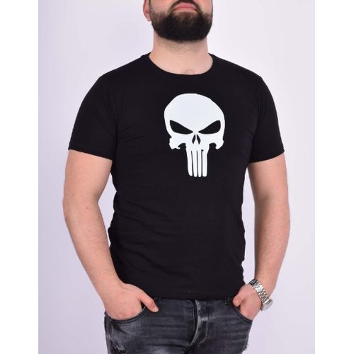 Dream Store T-shirt pour homme - TÊTE DE MORT - Coton - Noir à prix pas  cher