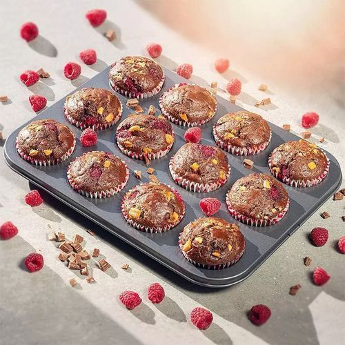 Sans Marque Moule cake - Muffins Cupcakes - 12 trous - Anti