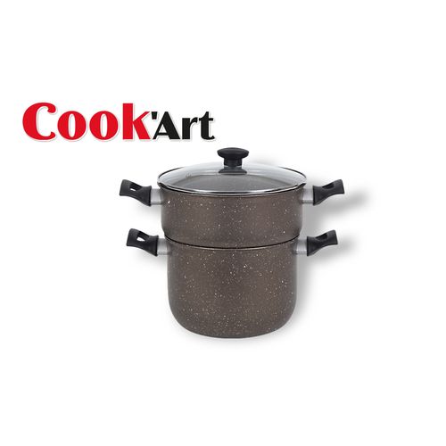 Couscoussier 6 Litres COOK'ART Granite - Rouge