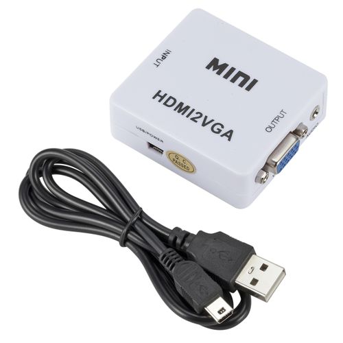 HDMI à AV Adaptateur - HDMI à VGA-Black - convertisseur HDMI vers