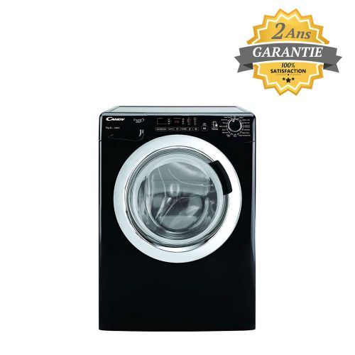 LAVE LINGE CANDY GRANDO VITA - 9Kg - GRIS - GVS149DC3R-80 | MTS Plus Tunisie