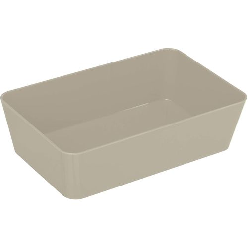 Wenko Bac rangement GM- Candy- Taupe- 22x14x6 cm -Plastique à prix pas cher