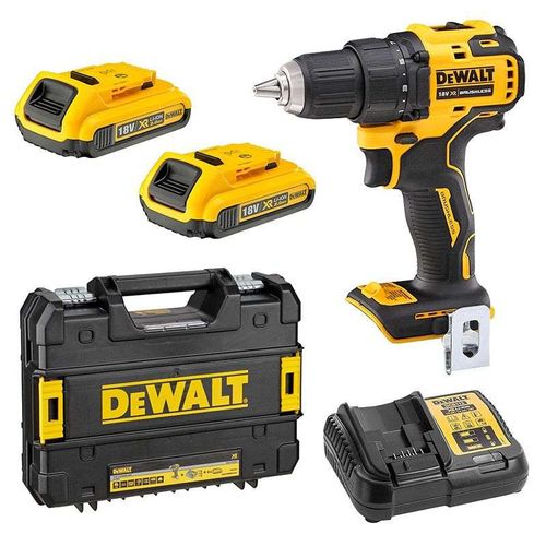 Dewalt PERCEUSE VISSEUSE COMPACT XR 18V 2AH LI-ION Brushless GARANTIE 3 ANS  à prix pas cher