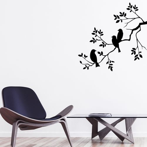 artzy Sticker Mural Arbres Et Fleurs à prix pas cher