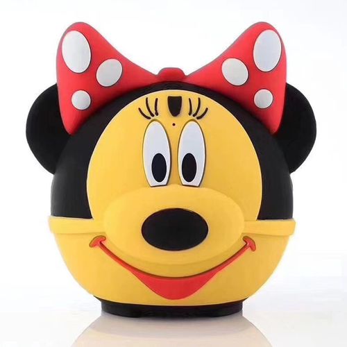 Mickey Mouse Speaker Bluetooth Disney Minnie mouse Cartoon - Son cristallin - Mic - Radio FM image 0