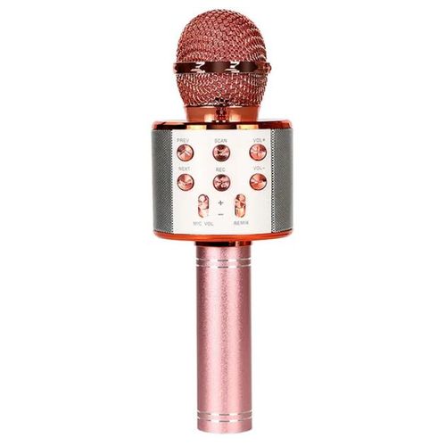 Generic Microphone karaoké Bluetooth Avec lumières LED - Rose à prix pas  cher