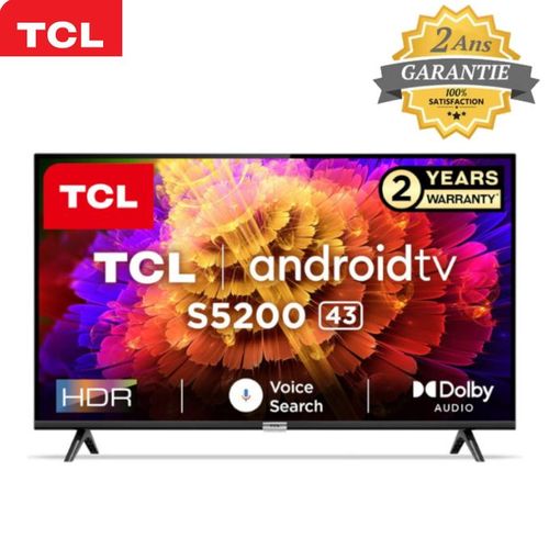 TCL Téléviseur 43 - Smart Android - Full HD - S5200 - NOIR à prix pas cher