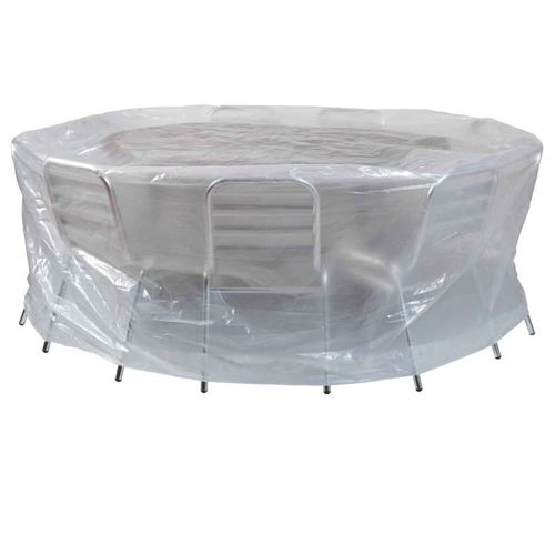 Grande housse de protection transparente pour tables et chaises