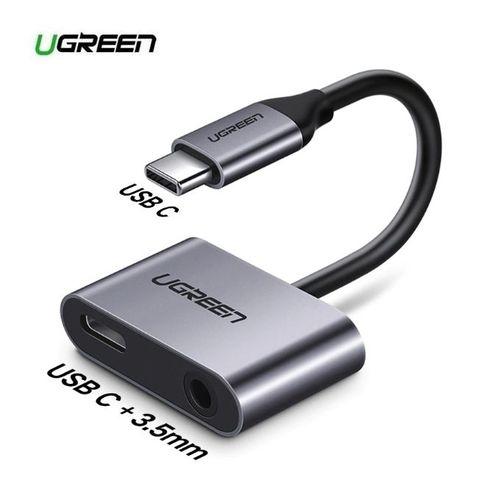 Ugreen Adaptateur USB C mâle Vers jack (F) + Port de Charge USB-C