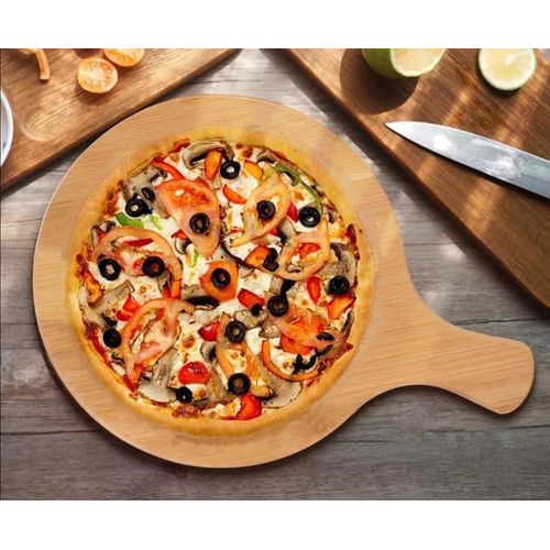 Daria Planche à pizza Ø32CM En bois- Présentation Pizza à prix pas cher