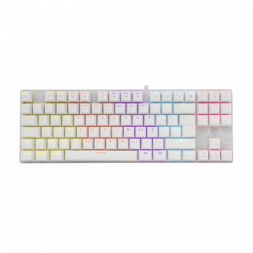 white shark Clavier gaming Mécanique COMMANDOS CRNA GK-2106 Interrupteur Rouge - Blanc image 0