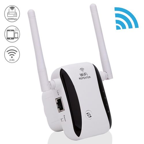 Sans Marque Répéteur WiFi/RJ45 - 300mbps - 2.4GHz-Blanc à prix pas