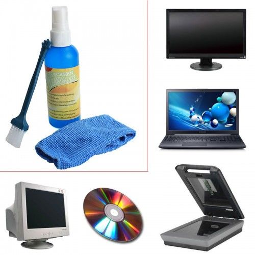 Nettoyeur d'écran - Tout en un - Nettoyant d'écran - Écran de voiture,  smartphone, TV et tablettes - Kit de nettoyage pour téléphone portable :  : High-Tech