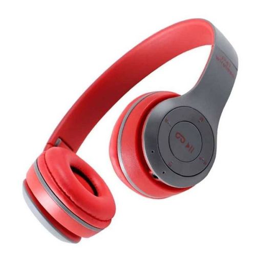 Generic Casque Bluetooth - MP3 - P47 - Rouge à prix pas cher