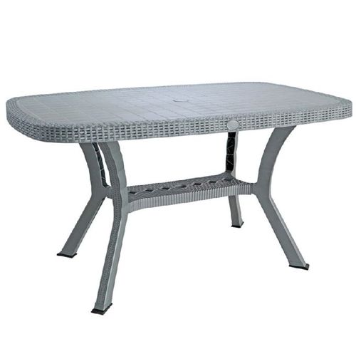 Sotufab Table Plastique - Harmony - Rotin - Gris image 0
