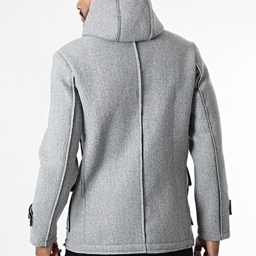 NEXT EDGE Manteau à Capuche Pour Homme-Gris à prix pas cher