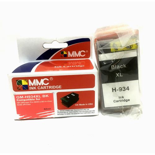 Mmc Cartouche adaptable grande capacité 934XL - HP OfficeJet Pro 6230 &  6830 Noir à prix pas cher