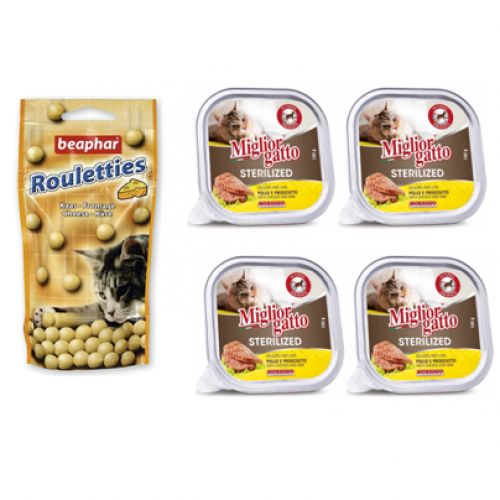 Pack 4 Pâtés PLAISIR Saumon Pour Chat 100Gr