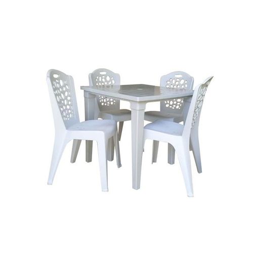 Sofpince Table Carré En Plastique - Pour intérieur/extérieur - Blanc à prix  pas cher