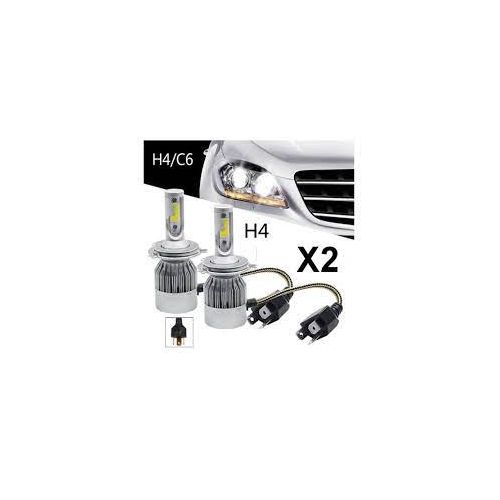 S2 H4 Kit 2 lampes H4 LED blanc et étanche pour code et phares de voiture -  Dali-KeyElectronics