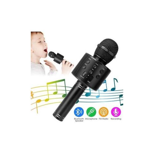 Microphone de karaoké bluetooth sans fil , micro à main haut