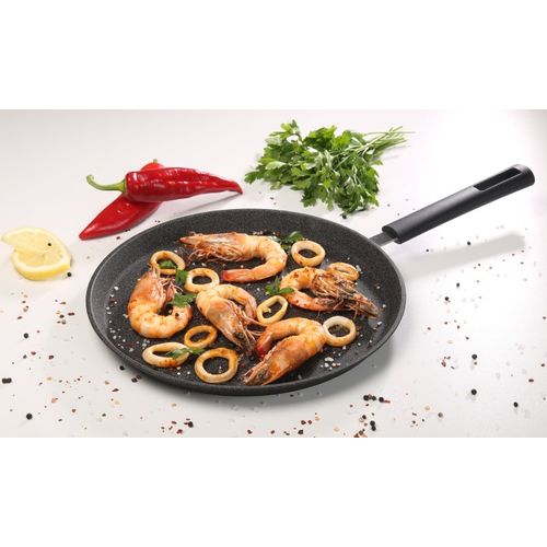 Cookart Lot Poêle 24 cm + Crêpière 25 cm - Rouge à prix pas cher