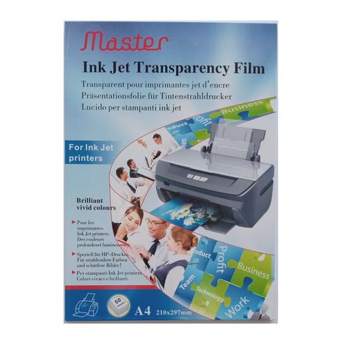 Master Paquet de 50 transparent pour imprimante jet d'encre format