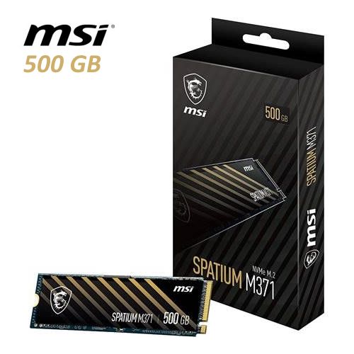 Msi Disque SSD Interne 500Go NVMe M.2 - Spatium M371 - Garantie