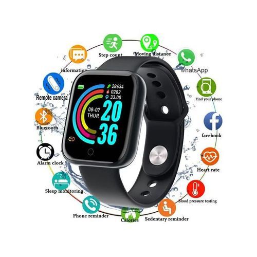 Sans Marque Smart watch - Bracelet de fitness - Podomètre - Connecte à prix  pas cher