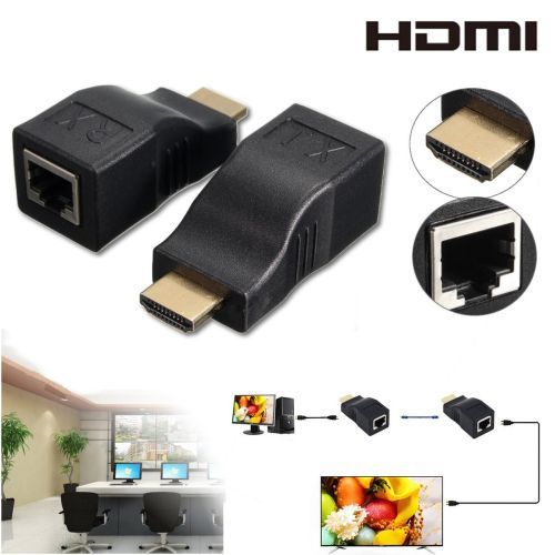 Sans Marque Adaptateur HDMI - RJ45 Extender à prix pas cher