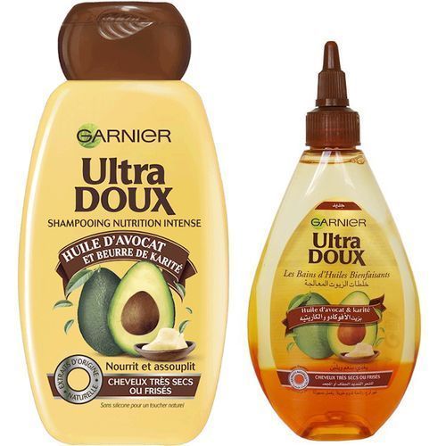 Shampoing Huile d'avocat & Beurre de karité - Cheveux très secs ou frisés -  250ml ULTRA DOUX